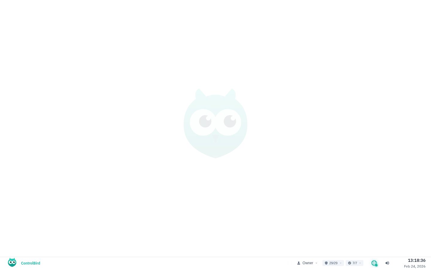 ControlBird desktop interface