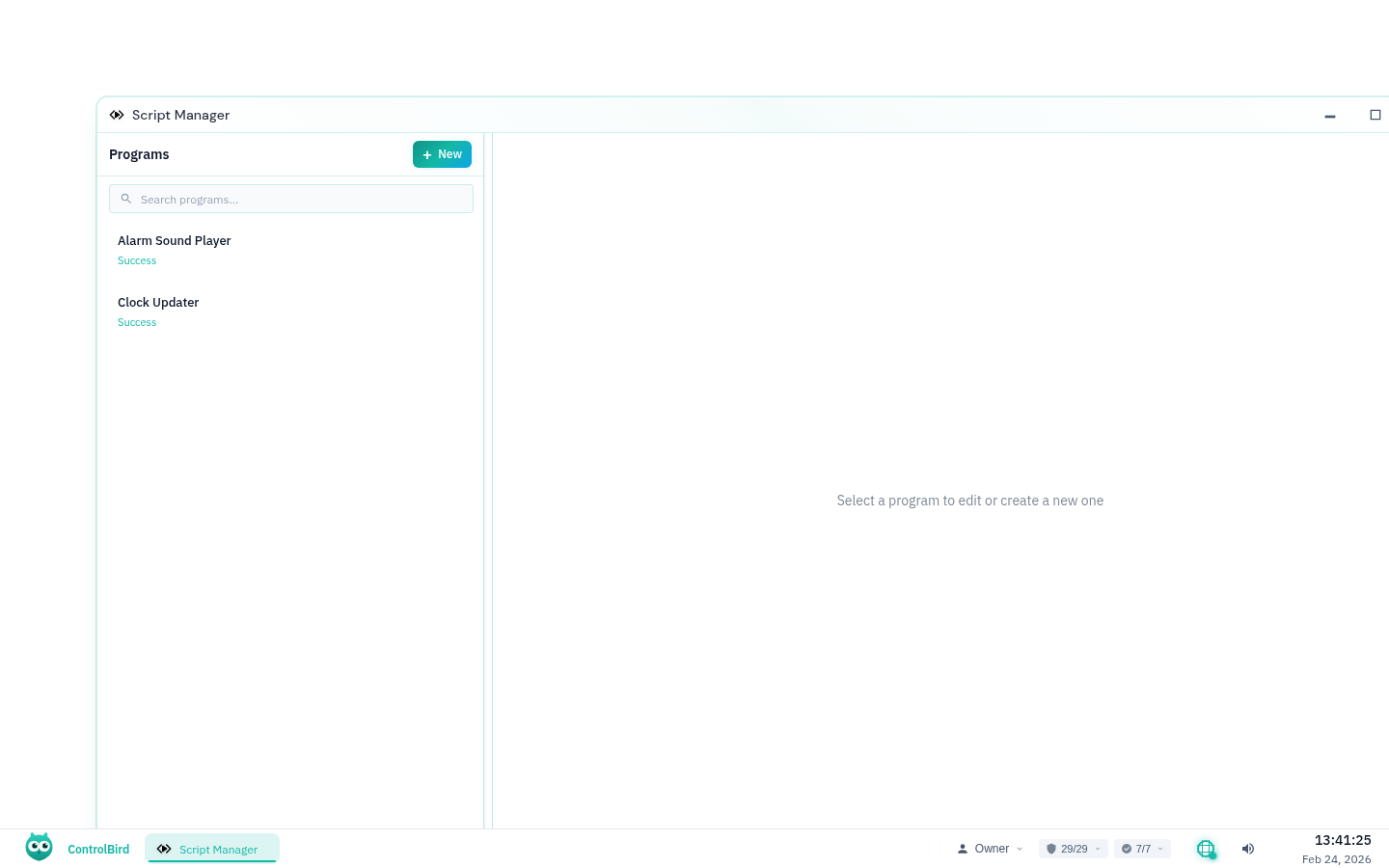 Script Manager app